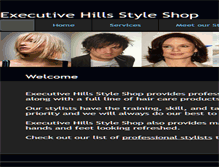 Tablet Screenshot of executivehillsstyleshop.com